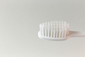 Fototapeta na wymiar A Toothbrush on white background close up image.