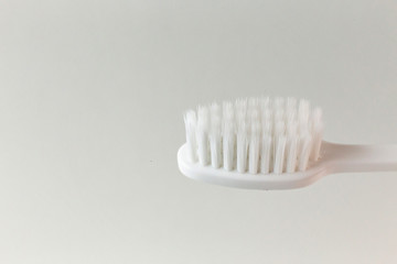 A Toothbrush on white background close up image.