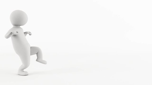 3D character animation - John Dough character, stealth walking or skulking