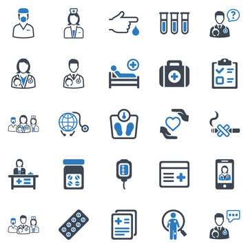 Healthcare & Medical Icon Set - 2 (Blue Series)
