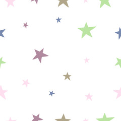 Obraz premium hand drawn baby seamless pattern for Baby shower background textile cloth design