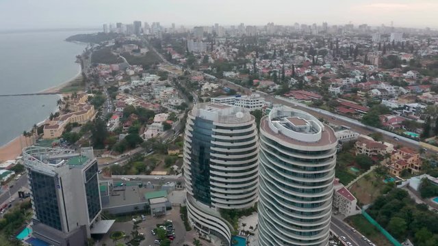 Mozambique Maputo, drone 4K footage