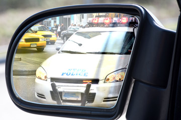 Ein Auto der Polizei von New York