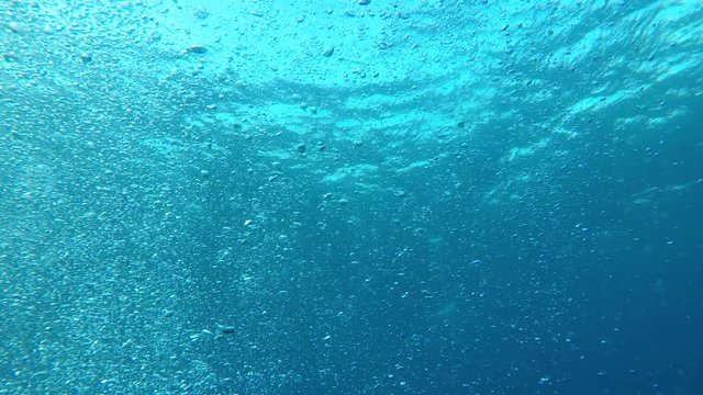 Underwater bubbles video 