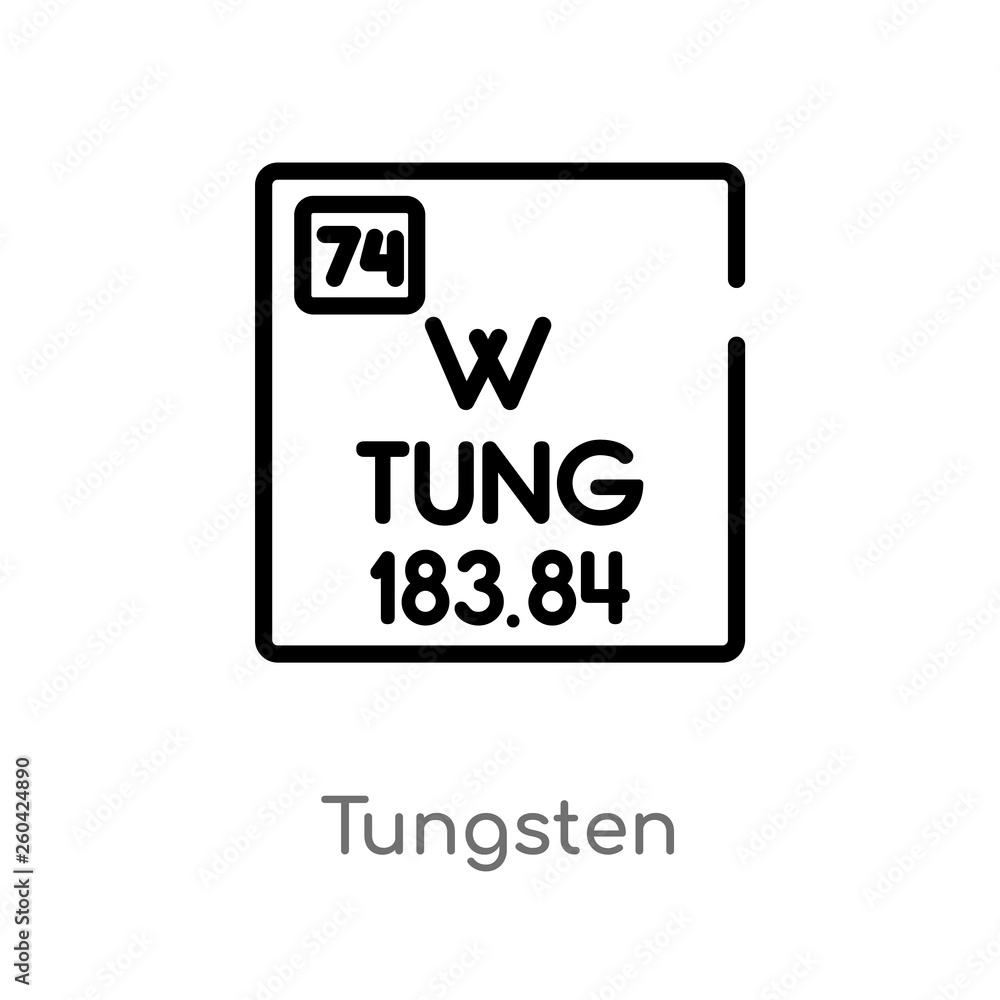 Poster outline tungsten vector icon. isolated black simple line element illustration from user interface co