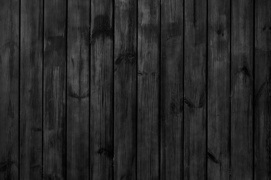 Black and white wood plank texture and wallpaper. Abstract wooden background.