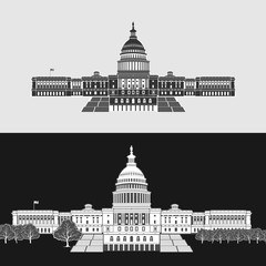 Vector Illustration of Washington Capitol Symbol