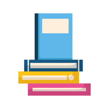 stack of books isolated icon