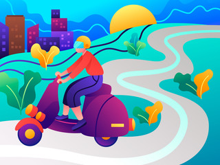 Website vector flat illustration