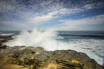 Huge waves at Kilcunda beach, Phillip Island