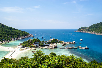 Koh Nang yuan Island,Surat,Thailand. one of the most famous diving point in thailand.