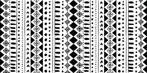 Geometric cute pattern surface design etnic indian hand drawn.