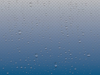 realistic transparent water drops