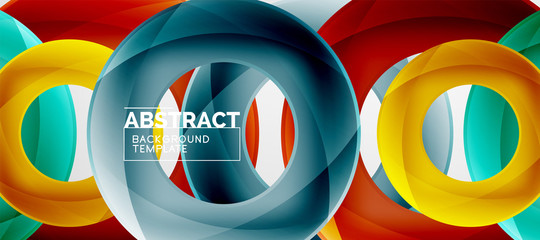 Vector circles abstract background