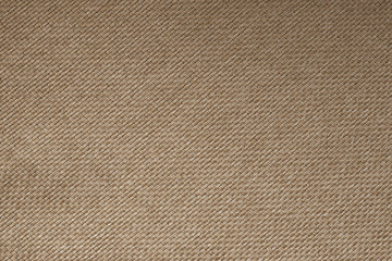 Light brown linen texture. Background of sackcloth. Burlap, brown cotton fabric texture wallpaper background. 