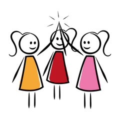 High Five zwischen Frauen
