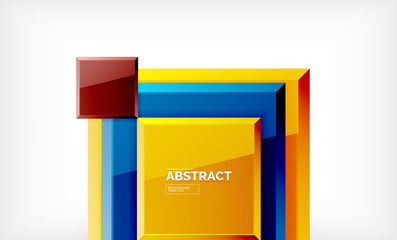 Square geometric background