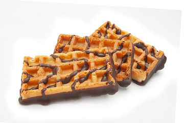 Belgian wafer with chocolate