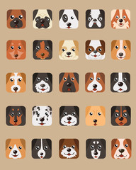 Fototapeta premium Dog Head Cube Vector