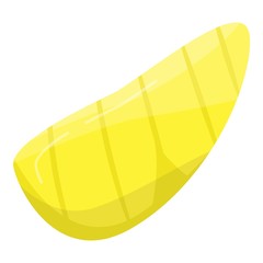 Slice of durian icon. Isometric of slice of durian vector icon for web design isolated on white background