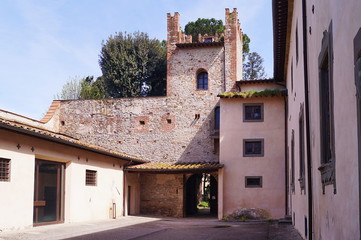 Fototapeta na wymiar Acciaolo castle, Scandicci, Tuscany, Italy