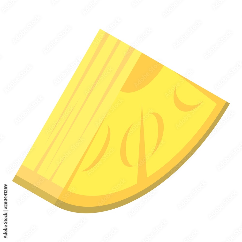 Poster slice of pineapple icon. isometric of slice of pineapple vector icon for web design isolated on whit