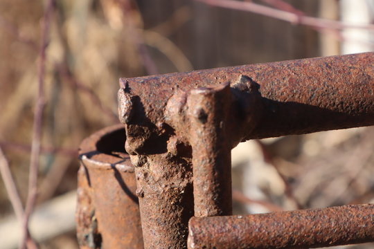 old rusty metal welding