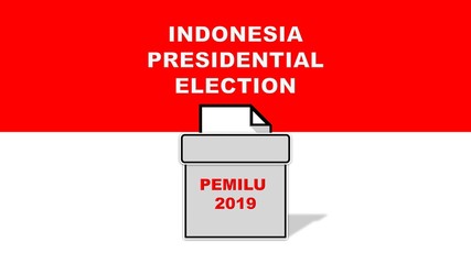  Illustration of Indonesian General Election 2019. The Presidential Election also known as PEMILU 