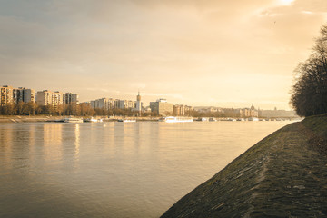 Fototapeta premium river side view