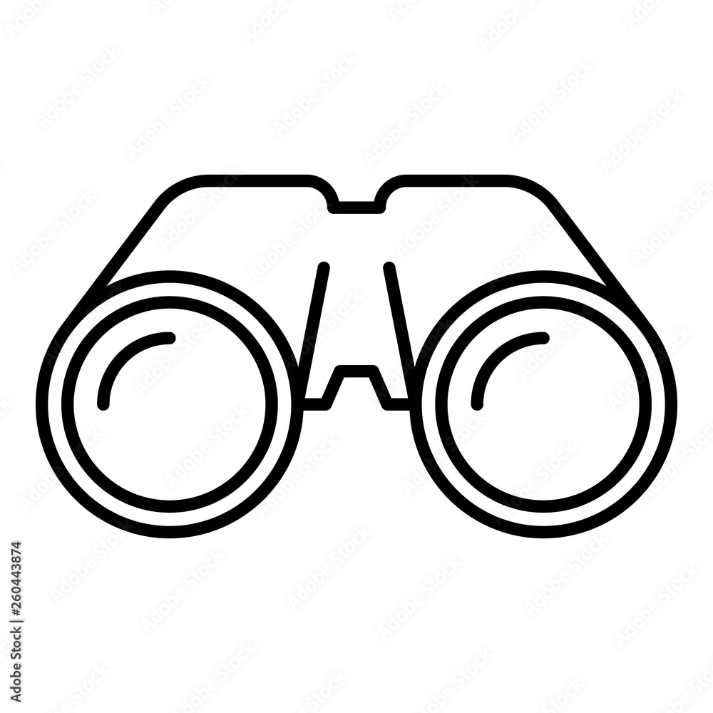Poster binoculars icon. outline binoculars vector icon for web design isolated on white background