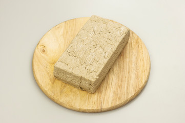 The halva on a white background.