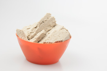 The halva on a white background.