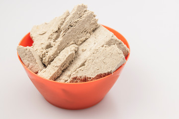 The halva on a white background.