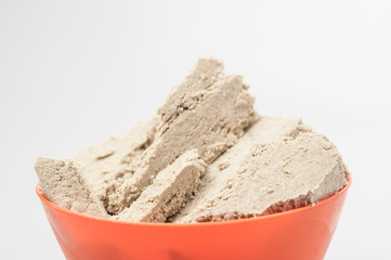 The halva on a white background.