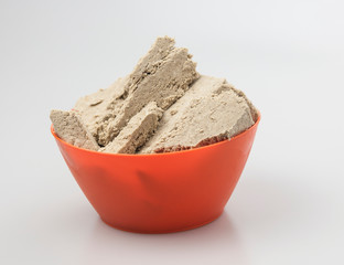 The halva on a white background.