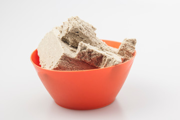 The halva on a white background.