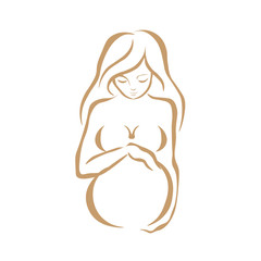 Web. The logo of a pregnant woman.