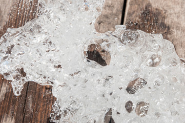 the abstract background of ice structure