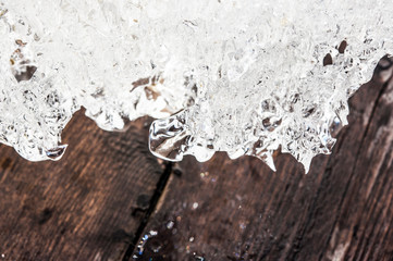 the abstract background of ice structure