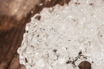 the abstract background of ice structure