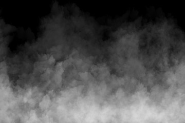 Fog or Smoke on black Background