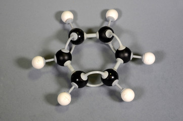 Molecule model of traditional benzene ring