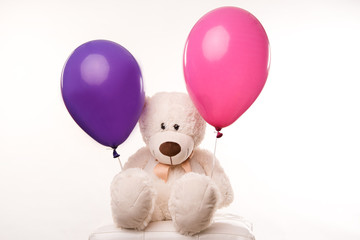 teddy mit luftballons