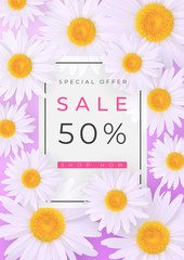 Special offer sale vector banner background