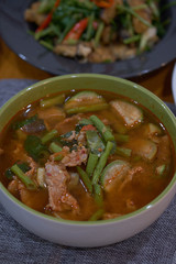 Jungle hot and spicy curry with pork,Thai food style