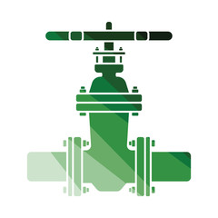 Pipe valve icon