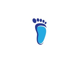 Fototapeta na wymiar Foot therapist logo vector