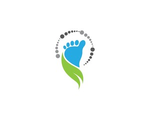 Foot therapist logo vector