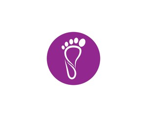 Foot therapist logo vector