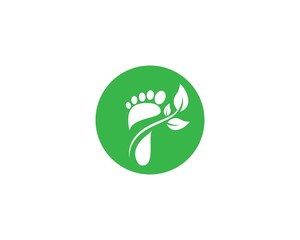 Foot therapist logo vector